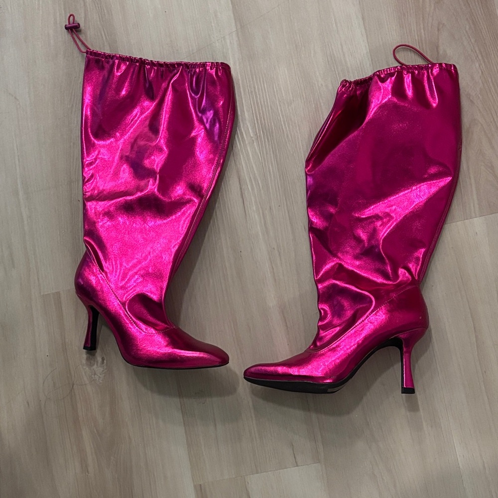 Pink metallic Boots Sz 6.5